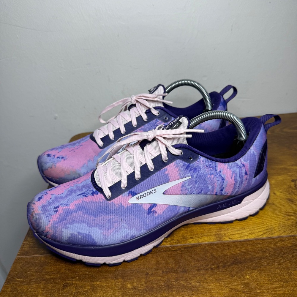 Brooks Revel 4 Running Shoes Women's Size 10 Together Pride Purple Pink - Picture 2 of 7